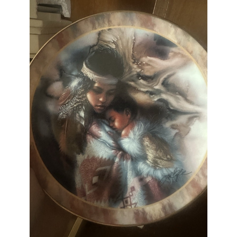 Lee Bogle Gentle Embrace Decorative Plate Bradford Exchange Sacred Bond 1996 VTG